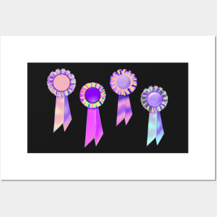 Lavender Ribbon Award Assortment Posters and Art